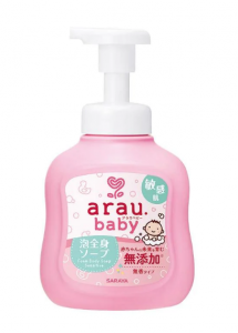 Saraya Гель-піна Arau Baby для купання малюків для чутливої шкіри 450 мл (4973512259159)