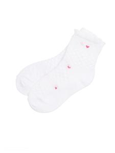 Yo! Шкарпетки Жаккард білі з сердечками SKL-01 (р-р М) 5901560813473