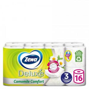 Zewa Туалетний папір Deluxe аромат ромашка 3сл, 16 рулонів (7322540201925)