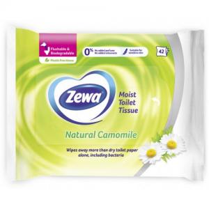 Zewa Вологий туалетний папір Moist Natural Camomile (з ароматом ромашки) 42шт 7322540796520