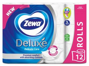 Zewa Туалетний папір Deluxe білий 3 сл 12 рулонів (7322540989779)
