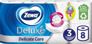 Zewa Туалетний папір Deluxe білий 3 шари 8 рулонів (7322541171739)