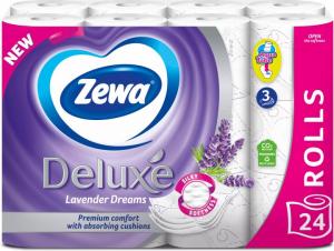 Zewa Туалетний папір Deluxe Лаванда 3сл, 24шт, (7322541184944)