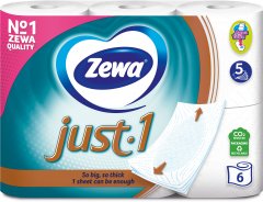Zewa Туалетний папір Just1 5сл, 6шт (7322541189314)
