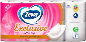 Zewa Туалетний папір Exclusive Ультра м'яка 4сл 8 рулону (7322541191041)