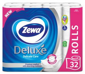 Zewa Туалетний папір Deluxe білий 3 шари 32 рулони (7322541343181)