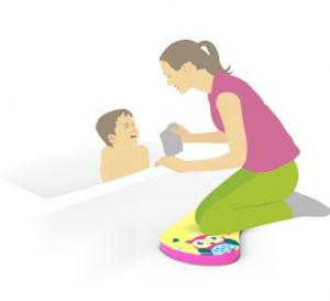BabyOno Захисний килимок для ванни (під ноги мамі) в асорт. (897)
