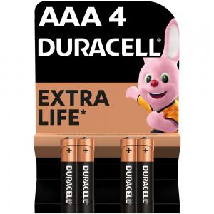 Duracell Лужні батарейки AAA (LR03) MN2400 4 шт (5000394052543)