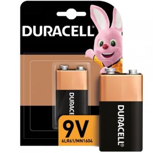 Duracell Батарейки Basic 9V 6LR61 (прямокутна) 1шт 5000394066267