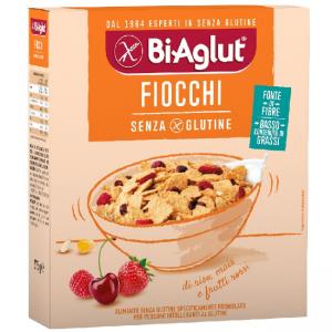 Biaglut Пластівці Fiocchi з рису, кукурудзи та червоними ягодами без глютену 275 г (8001040412930)