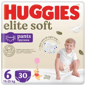 Huggies Трусики-підгузки Elite Soft Pants 6 (15-25кг) Mega 30 шт. (5029053582436)