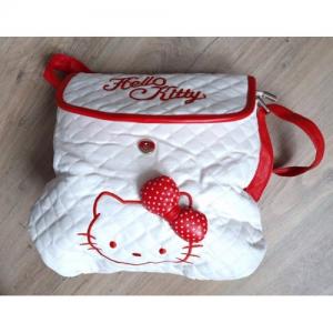 Рюкзак дитячий Hello Kitty (білий з бантиком на блискавці)