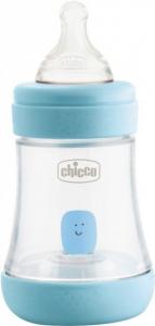 Chicco Пляшечка для годування Perfect 5 з силіконовою соскою, 150 мл, блакитна 20211.20.40 (8058664121946)