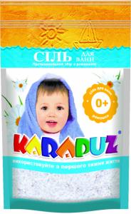 Дитяча сіль для ванн Карапуз ромашка, 500 г 4820019620114