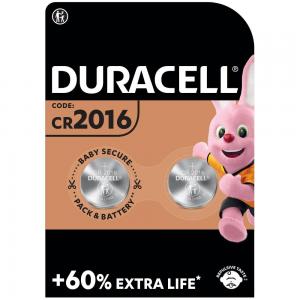 Duracell Спеціалізована літієва батарейка типу «таблетка» 2016 3V,(DL2016/CR2016), 2 шт. (5000394045736)