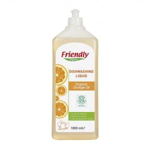 Friendly Organic Засіб для миття посуду Апельсинова олія, 1 л (8680088180638)