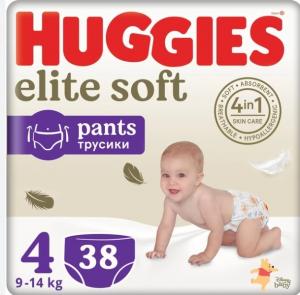 Huggies Трусики-підгузки Elite Soft Pants 4 (9-14кг) Mega 38 шт. (5029053549323)