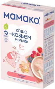 Mamako МамаКо Молочна каша 7 злаків з ягодами на козячому молоці 200 г (4670017090293)