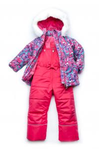 Модний Карапуз Зимовий дитячий костюм-комбінезон з мембранної тканини для дівчинки (розміри 86-104) 03-00665-0