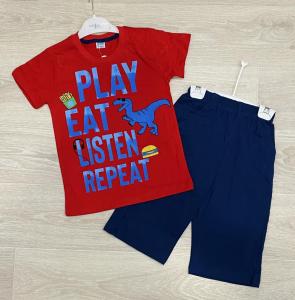 Нікітка Комплект для хлопчика (шорти+футболка з Діно), розміри 7-10 років