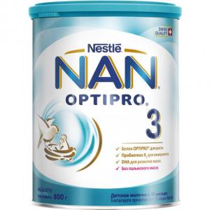 Nestle Nan Нестле Нан 3 Молочна суміш OptiPro, 800гр 7613033358869