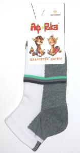 АфРика Шкарпетки дитячі з сіткою короткі (роз.18) сер./меланж (216207350347)