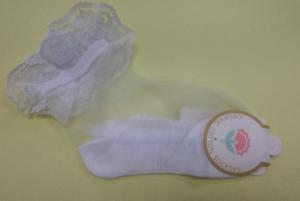 Шкарпетки Органза прозорі білі, з бахрамою (розмір 2-4,4-6,8-9,10-12років) МС_5554