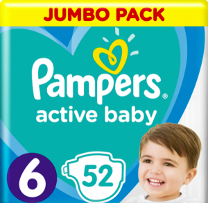 Підгузки Pampers Active Baby XL 6 (13-18кг) 52 шт 8001090948533