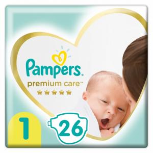 Підгузки Pampers Premium Care Newborn 1 (2-5кг) 26шт (8001841104614)
