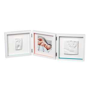 Baby Art Рамочка Double Print Frame Біла зі смужками (3601095400)