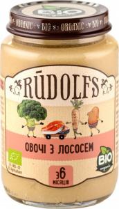 Rudolfs Пюре органічне Лосось з овочами з 8 месяців 190 г (4751017941744)