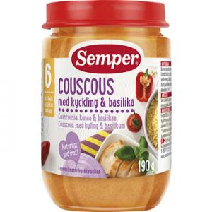 Semper Кускус с курицей в томатном соусе, c 6 мес., 190 г (7312170095506) Semper Кускус с курицей в томатном соусе, c 6 мес., 190 г (7312170095506)