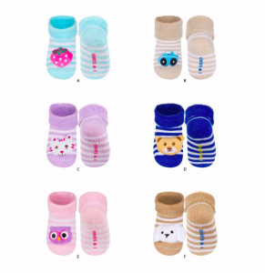 SOXO Шкарпетки махрові з іграшкою (в асорт.), 14-15 міс. (5901779987187)