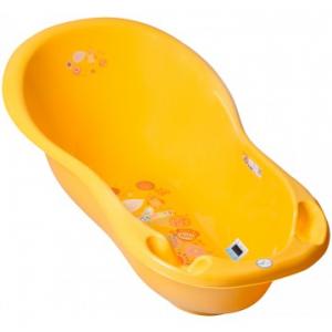 Tega Baby Ванночка Folk (FL-005 LUX) з термометром жовта (5902963007667)