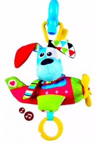 Yookidoo М'яка музична іграшка Цуценя в літаку (40148) 7290107721486