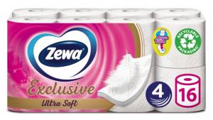 Zewa Туалетний папір Зева Exclusive 16р ultra soft (4х шаровий) 7322541188812
